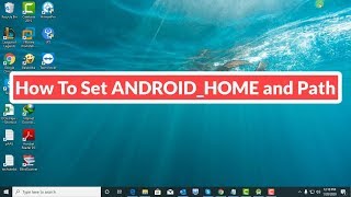 How to set ANDROIDHOME and Android Path [upl. by Dagney]