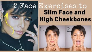 Face exercises to SLIM FACE and HIGH CHEEKBONES How To Reduce FACE FAT [upl. by Mcconnell]