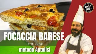 FOCACCIA BARESE ricetta senza patate sofficissima [upl. by Elwaine]