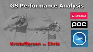 Chris vs Kristoffersen  GS Performance Analysis [upl. by Rollet]