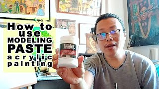 How to Use Modeling Paste on Acrylic Paints [upl. by Bale]