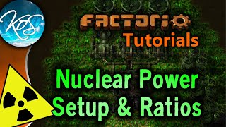 Factorio Tutorials Nuclear Power Setup amp Ratios Uranium processing Kovarex process [upl. by Florentia]