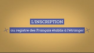 Présentation du service dinscription au registre des français en ligne [upl. by Okimik]