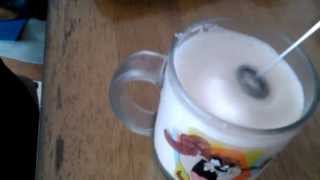 Aerolatte Review Frothing Cold Milk In Under 1 Minute [upl. by Yltnerb]