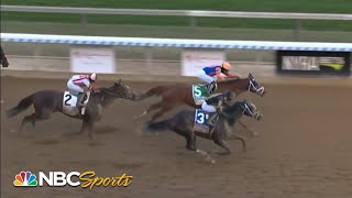 Wood Memorial 2021 ends with biggest upset in race history FULL RACE  NBC Sports [upl. by Turoff]