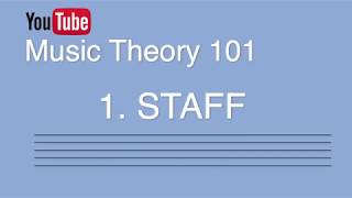 1 Pitch Notes Staff Music Theory 101 [upl. by Graeme]