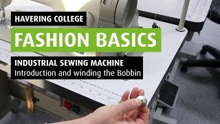 HOW TO Wind a bobbin on an Industrial Sewing Machine [upl. by Adhamh]