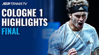 Alexander Zverev vs Felix AugerAliassime  Cologne 1 2020 Final Highlights [upl. by Notxam]